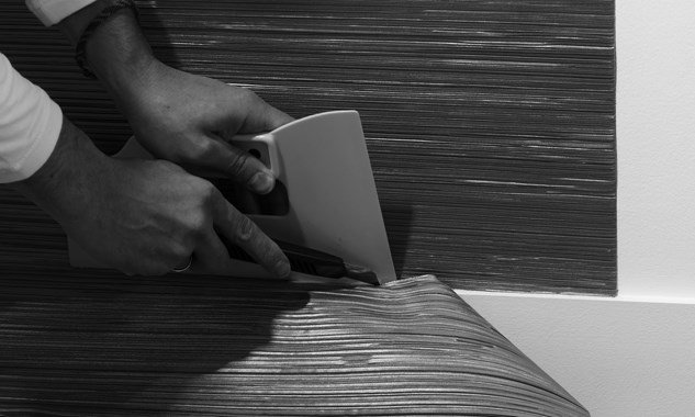 corte papel de parede