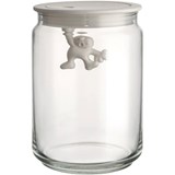 white  15 cm in height storage jar