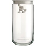 White  20,5 cm in height storage jar
