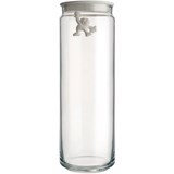 white  30,5 cm in height storage jar