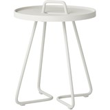 Cane Line On the move white side table