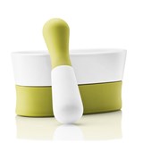 almofariz com pilão verde