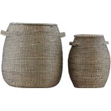 effect set of 2 baskets with lid