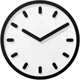 tempo black wall clock