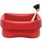 Normann Copenhagen Washing-up bowl and brush red