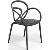 Qeeboo Loop conjunto de 2 cadeiras pretas