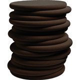 stack seat large stool dark brown