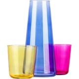 CMYK carafe and glass