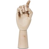 wooden hand mão em madeira 22cm