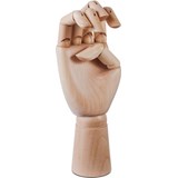 wooden hand mão em madeira 18cm