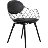 Magis Piña black chair with black legs