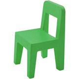 Seggiolina pop set of 4 green chairs