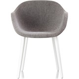 Magis Cyborg lady chair white legs and grey fabric