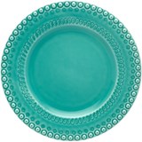 Bordallo Pinheiro Fantasy set of 4 dinner plates acqua green