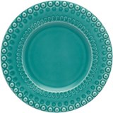 Bordallo Pinheiro Fantasia conjunto de 4 pratos de sobremesa verde água