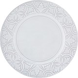 Bordallo Pinheiro Rua nova set of 4 dinner plates white antique