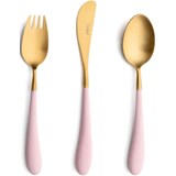 alice set of 3 pieces matte gold pink