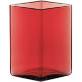 Iittala Ruutu vase cranberry - 11,5 cm x 14 cm
