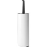 white toilet brush holder