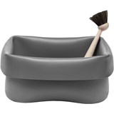 washing-up bowl and brush grey