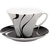 SPAL Jazz set of 6 tea cups with saucer