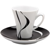 SPAL Jazz set of 6 coffee cups with saucer