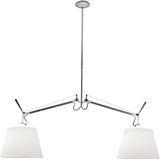 Artemide Tolomeo grey satin suspension lamp ø32cm