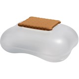 Alessi Biscuit box mary biscuit white with orange lid
