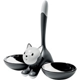 Alessi Cat bowl tigrito grey