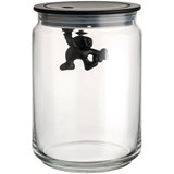 Alessi Black  15 cm in height storage jar