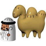 Alessi Conjunto de duas figuras de natal amir camelus