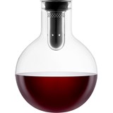 Decanter with perforated funnel