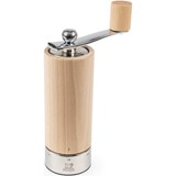 Natural Wood Pepper Mill with Crank Handle