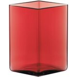 Iittala Ruutu vase cranberry - 11,5 cm x 14 cm