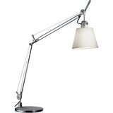 Artemide Tolomeo basculante candeeiro de mesa acetinado cinza