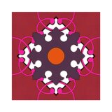 Images D Orient Red trivet