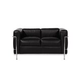 Prospettive 2 seat sofa  black