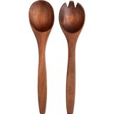 Wooden salad server set, acacia