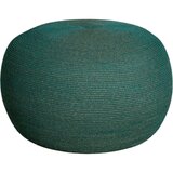 Cane Line Circle Footstool Large Dark Green