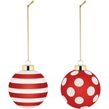 Christmas Bauble in Blown Glass.