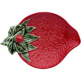 Bordallo Pinheiro Strawberries olive dish