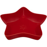 Bordallo Pinheiro Snowflakes taça estrela 45 vermelha