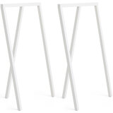 Hay Loop stand frame conjunto de 2 cavaletes branco