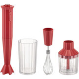 Alessi Plissé blender set red