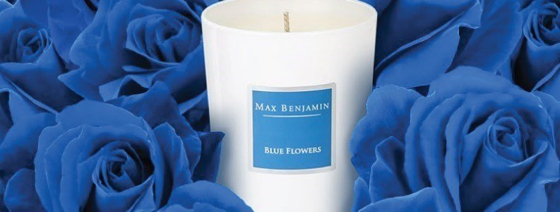 blue flowers vela perfumada 190gr en