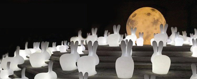 rabbit candeeiro exterior